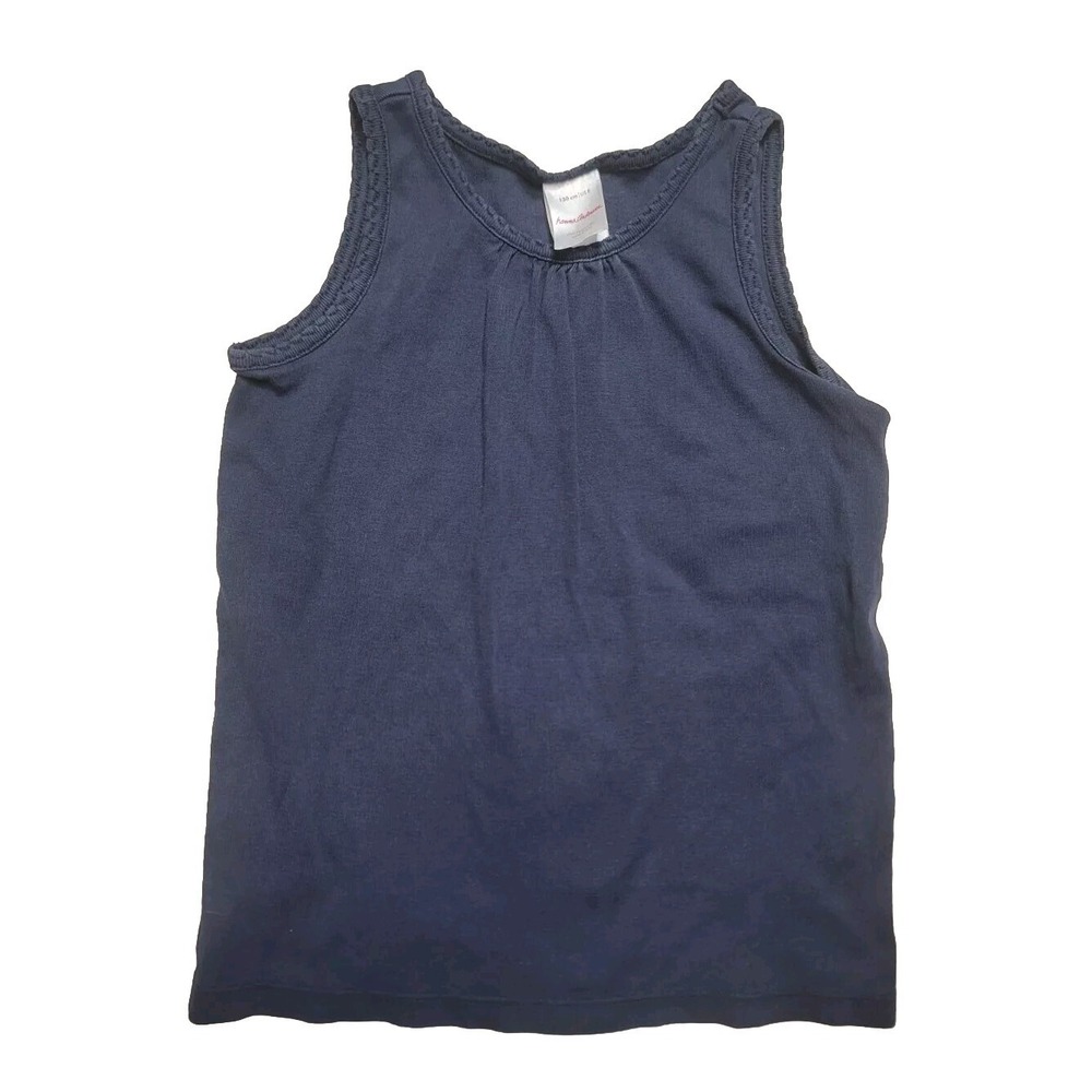 Hanna Andersson Girls Tank‎ Navy Blue 8